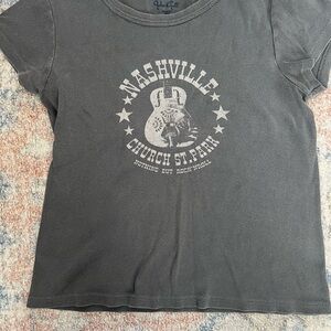Brandy Melville /John Galt Grey Nashville T-Shirt